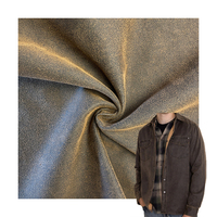 Tissu en daim de similicuir tissé en cuir de suède de revêtement de coton pour la fabrication de veste pour des matériaux de costume