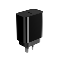 Chargeur mural rapide USB-C 20W avec prise AU, adaptateur d'alimentation PD pour iPhone, smartphone, tablette
