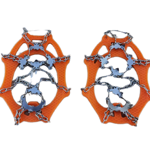 TPE New Ice Claw Couvre-chaussures d'escalade de <span class=keywords><strong>montagne</strong></span> sans neige <span class=keywords><strong>Crampon</strong></span> de glace à 19 dents 1mm d'épaisseur Utilisation anti-hiver - Product Image 1