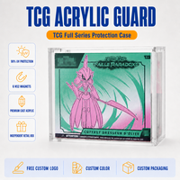 Boîtier de présentation en acrylique pour Coffret Dresseur D'Elite ETB avec couvercle magnétique, protection anti-UV à 99 % pour la vente en gros