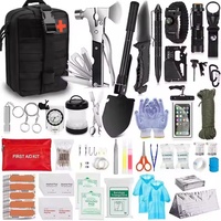 16 en 1 voyage en plein air Camping randonnée SOS équipements tactiques d'autodéfense survie d'urgence kits de premiers soins ensembles