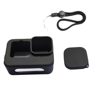 Étui en silicone GoPro résistant aux chocs pour caméra d'action avec sangle et capuchon d'objectif - Product Image 5