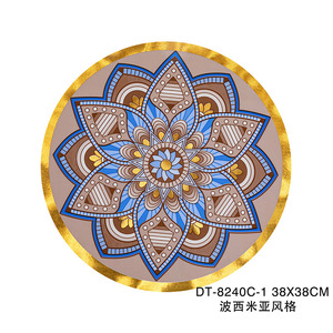 أحدث مفارش طعام بوهيمية فاخرة من البولي فينيل كلوريد بلون ذهبي - Product Image 2