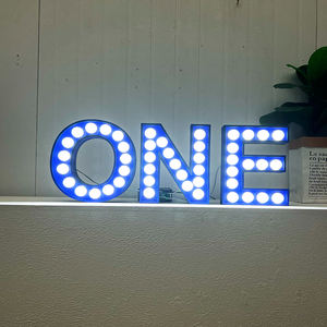 Internet ünlü mağaza yaratıcı ampul parlayan mektup logosu parlayan özelleştirme - Product Image 4