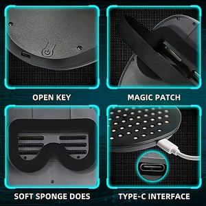 Máscara <span class=keywords><strong>de</strong></span> látex <span class=keywords><strong>de</strong></span> neón LED recargable para niños, luz <span class=keywords><strong>de</strong></span> pantalla <span class=keywords><strong>de</strong></span> Halloween, transformación facial, juguete <span class=keywords><strong>de</strong></span> PVC para disfraces, fiesta <span class=keywords><strong>de</strong></span> Cosplay para Pascua - Product Image 4