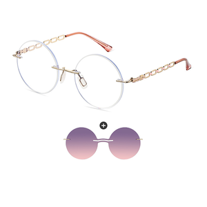 2024 nuevo estilo imán sin montura polarizado Clip gafas <span class=keywords><strong>de</strong></span> <span class=keywords><strong>sol</strong></span> <span class=keywords><strong>para</strong></span> mujeres UV400 gafas <span class=keywords><strong>de</strong></span> <span class=keywords><strong>sol</strong></span> <span class=keywords><strong>con</strong></span> <span class=keywords><strong>lentes</strong></span> ópticas Tac MARCO <span class=keywords><strong>DE</strong></span> Metal <span class=keywords><strong>de</strong></span> moda - Product Image 6