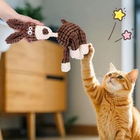 Jouet sonore en peluche pour chiot, résistant à l'usure, en coton et lin, avec fonction Push to Talk, accessoires mignons pour animaux de compagnie