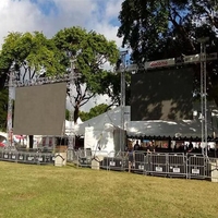 Etapa de aluminio Truss DJ Station Metal al aire libre Truss Eventos Pantalla LED Pantalla Soporte de tierra Sistema de elevación