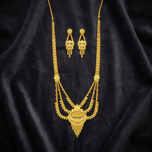 Wholesale Dubai Style Bridal Rani Haar <b>Necklaces</b> Set 14K 18K 24K Micron Gold Filled Traditional Design Jewelry Fashion <b>Necklaces</b> - Product Image 5