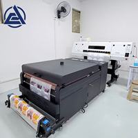 Máquina de Impresión DTF Integrada AC 60cm A1 con Reciclaje Automático de Polvo, Agitador y Secador para Transferencia de Prendas y Camisetas, Cabezales XP600/I3200, 220V