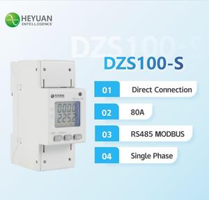 Heyuan DZS100-1S Din Rail gắn RS485 Single phase đa chức năng Power Meter phân tích điện kỹ thuật số PV IOT năng lượng Meter - Product Image 2