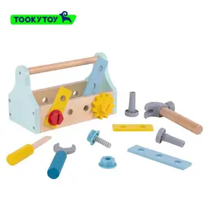 Conjunto De Ferramentas De Madeira Caixa De Brinquedos Para Crianças Caixa De Reparação De Engenharia Conjunto De Brinquedos Infantis Jogo De Puzzle Infantil