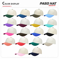 Gorra de Béisbol de 5 Paneles de Dos Tonos, Multicolor, al por Mayor de Fábrica, Estructurada, de Algodón, con Logotipo Personalizado, Cierre a Presión