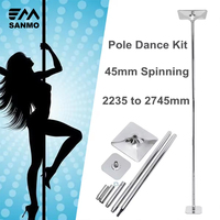 2024 nouveau 45mm Portable 360 Spin danse formation pôle Portable Fitness danse Sport exercice pôle Kit statique danse pôle