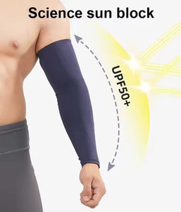 Manchons de compression élastiques légers à séchage rapide pour le football, le volleyball, le cyclisme, protection solaire <span class=keywords><strong>UV</strong></span>, soutien du coude, manches de bras d'été - Product Image 2