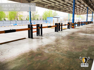 بوابة رصيف أمان بلاستيكية قابلة للتخصيص مصنوعة في الصين ، باب حماية منصة حاجز المرور PAS13 TUV معتمد باللون الأصفر + الأسود - Product Image 5