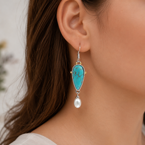 Orecchini Pendenti con Perle in Stile Bohémien per Donne, Accessori per Orecchie da Indossare Quotidianamente in Stile Vintage - Product Image 2