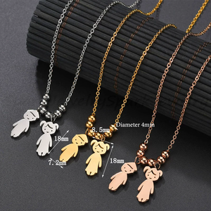 Nuevo Producto: Collar con Colgante de Acero Inoxidable para Niño o Niña, Colgante Personalizado con Posibilidad de Grabar <span class=keywords><strong>Palabras</strong></span> - Accesorios Lindos - Product Image 4