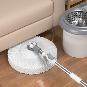 USA LAGER Haushalt Bodenreinigung Langer Ausziehbarer Griff Edelstahl-Wischmopp-Set mit Selbstauswringung und Schmutzwasser-Trennung - Product Image 2