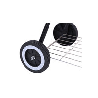 Barbecue pliant en acier émaillé de 17 pouces, sans fumée, pour camping, maison et extérieur, avec chariot – Vente en gros