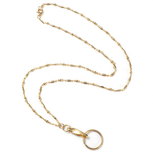 <span class=keywords><strong>Collier</strong></span> chaîne en bambou géométrique <span class=keywords><strong>pour</strong></span> femme, avec cordon de cou <span class=keywords><strong>pour</strong></span> téléphone, clés, <span class=keywords><strong>badge</strong></span> de travail, et boucle à dégagement facile - Product Image 5