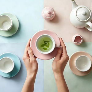 Ceramic Coffee <b>Cup</b> <b>Set</b> Matte Wide Mouth Latte Art Spoon Water Tea <b>Cup</b> Multicolor Chaozhou Origin Spring 2026 - Product Image 2