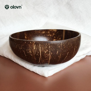 <span class=keywords><strong>Bol</strong></span> en bois rond jetable pour la décoration de saladier du Vietnam <span class=keywords><strong>original</strong></span> fait à la main avec logo personnalisé - Product Image 2