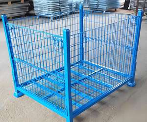 <span class=keywords><strong>Cage</strong></span> de stockage résistante pliable d'entrepôt de grande capacité de ventes directes d'usine galvanisée - Product Image 5