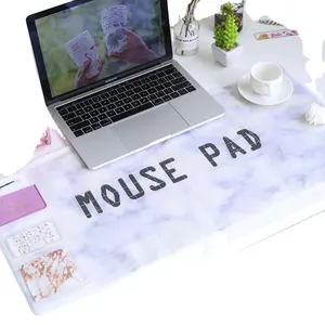 Toptan mat çalışma masası-Güzel yıldız ve ay su geçirmez yazma pedi PVC bilgisayar mouse pad ofis çalışma masası pad