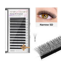 En gros Extensions de cils WYY YY 0.05 0.07mm 3D 4D 5D 6D en forme de W, en éventail étroit, en tressage, en forme de trèfle, en plateaux