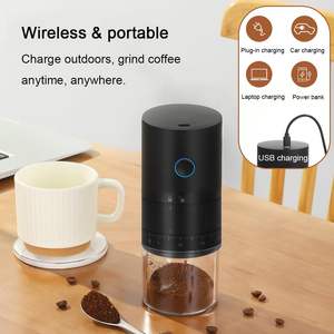 Petit moulin à café sans fil, mini moulin à café portable, rechargeable par USB, électrique, pour grains de café - Product Image 3