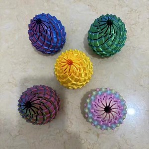 Giocattolo Antistress a Forma di Uovo di Drago Stampato in 3D in PLA, Colorato e Sensoriale, per Bambini e Bambine, Ecologico, OEM - Product Image 1