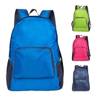 Mochila Plegable Impermeable de Estilo Coreano para Exteriores, con Cierre de Cremallera, Personalizable con Logotipo, Multifuncional