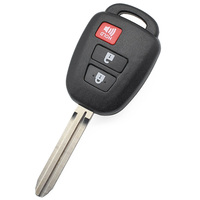Llaves de Coche al por Mayor: Carcasa Mejorada de 3 Botones con Llave Virgen TOY43 - Proveedor de Llaves de Coche