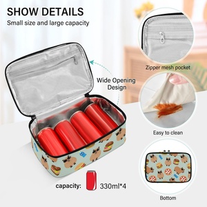 Wholesale Eco Friendly Customizable Reusable Cute Cartoon Lunch <b>Bag</b> Box <b>Small</b> Handheld for School Office Picnic Travel - Product Image 3