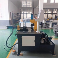 Cisaille hydraulique HESHUN pour découpe d'angles à 90 degrés, machine à découper les tuyaux en acier, machine à poinçonner les tubes carrés CH-50, moteur 3,75 KW