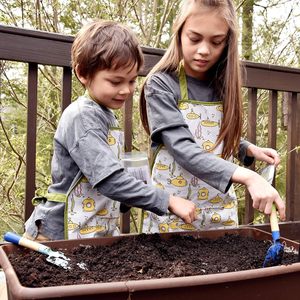 Grembiule piccolo aiutante per bambini cucina arte giardinaggio grembiuli grande regalo per bambini ragazzi e ragazze in edizione limitata vacanze - Product Image 4