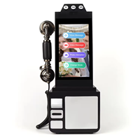 Téléphone de livre d'or vidéo rétro blanc 8'' à écran tactile 64 Go pour événements de mariage