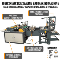 Machine de fabrication de sacs WETRUST RQL 800 mm à grande vitesse pour BOPP/OPP, découpe à chaud, double ligne, impression multicolore, tensionnement automatique, moteur EPC