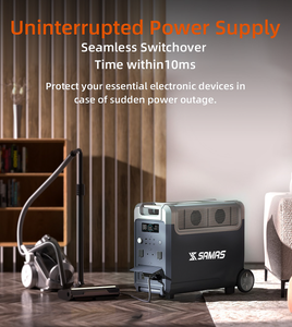 Station d'alimentation portable 3840Wh 3600W LiFePO4 UPS 10ms Générateur solaire Charge rapide Batterie extensible pour les urgences domestiques - Product Image 4