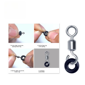Yonglian nouvelle bouche ouverte anneau en forme de huit dégagement <span class=keywords><strong>rapide</strong></span> en acier inoxydable haute résistance à la traction joint torique pivotant pêche <span class=keywords><strong>carpe</strong></span> - Product Image 3