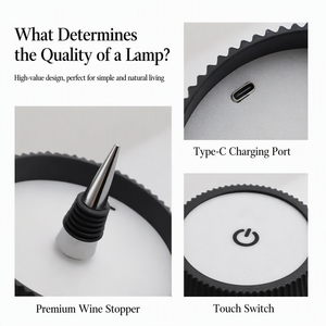 LED Striped Atmosphere <strong>Table</strong> Lamp Flexible Simple Plug-in Wine Bottle Lamp Folding Tri Color Infinite Dimming Retro Night <strong>Light</strong> - Product Image 4