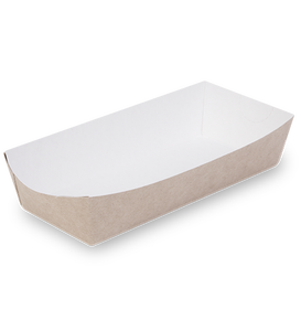 กล่องฮอทดอกคราฟท์ขายส่ง ทนทานสำหรับการขนส่งและจัดเก็บอาหาร ย่อยสลายได้ บรรจุภัณฑ์แบบกำหนดเองได้ พร้อมโลโก้ - Product Image 2