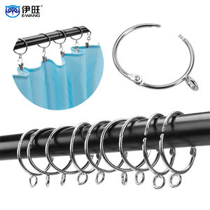 Anillas para Cortinas de Acero Inoxidable con Gancho y Ojal, de Alta Capacidad de Carga, para Decoración del Hogar y Cortinas de Hotel - Product Image 1