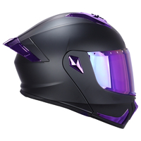 2025 Usine Nouveau Logo Personnalisé Gratuit DOT ABS Mode Cool Casque De Moto Avec Queue De Couleur Et Lentille De Couleur