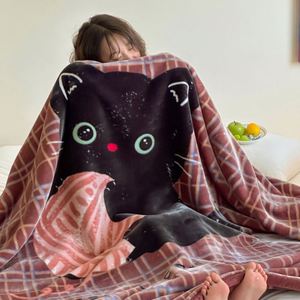 Manta de Franela de Lujo con Estampado de Dibujos Animados, 100% Poliéster, Ecológica, para Todas las Estaciones, para Dormitorio y Sala de Estar, Ropa de Cama Decorativa - Product Image 4