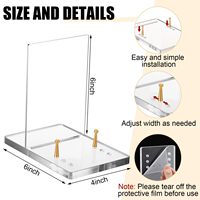 Support de Présentation de Table en Acrylique Transparent de Haute Qualité pour Plaque de Récompense, Souvenir, Plat ou Cadre Photo Transparent