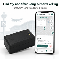 Traceur GPS magnétique Trevaron Auto 10000mAh pour parking d'aéroport, localisation de voiture, longue autonomie, application de localisation de véhicule