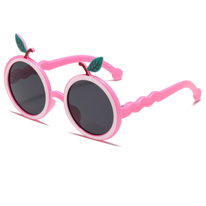 Lunettes de soleil pour enfants en forme de pomme 2026, personnalisables avec logo OEM, protection UVA/UVB/UVC, vente en gros - Product Image 1