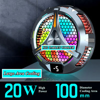 AntarcChill 27W RGB LED Éclairage Coloré Tablette PC Magnétique Peltier Grand Radiateur Semi-conducteur Refroidisseur à Roulement en Alliage